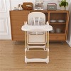 CIPACHO White Convertible Baby High Chair to Rocker, Foldable Feeding Chair with 5-Point Harness & Easy-Clean Tray - 4 of 4