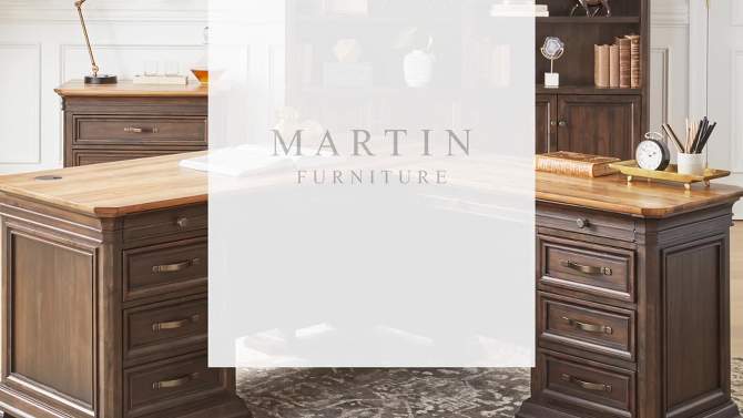 Sonoma Double Pedestal Desk Brown - Martin Furniture, 2 of 16, play video