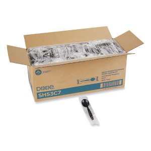 Individually Wrapped Heavyweight Soup Spoons, Polystyrene, Black, 1,000/Carton Individually Wrapped Heavyweight Soup Spoons, Polystyrene, Black, 1,000/Carton