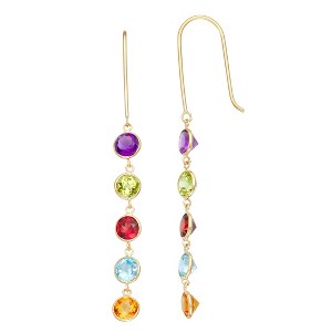 Designs by Gioelli 10K Yellow Gold Gemstone Dangle Earrings - 1 of 2