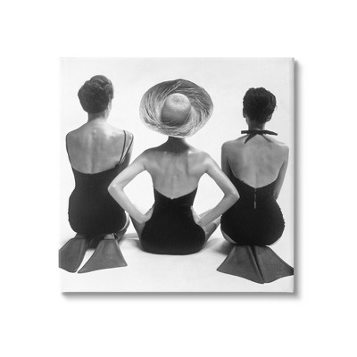 Stupell Industries Vintage Female Swimmers Canvas Wall Art