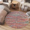Modern Braided Solid Area Rug Machine Washable Rug - 4 of 4