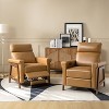 Set of 2 Camilo 32.75 Wide Genuine Leather Power Recliner | Artful Living Design - 2 of 4