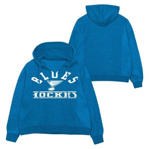 NHL St. Louis Blues Girls' Long Sleeve Hooded Sweatshirt - 1 of 2