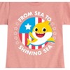 Girls' - Baby Shark - From Sea to Shining Sea Fitted Short Sleeve Graphic T-Shirt - 2 of 4