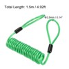 Unique Bargains Steel Spring Luggage Locking Security Cable with Double Loops - 2 of 4