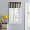 Ellis Stacey Lined 3" Rod Pocket High Quality Fabric Solid Color Window Swag Set Filler Valance 42"x13" Grey - 2 of 4