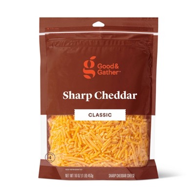 Shredded Sharp Cheddar Cheese - 16oz - Good & Gather&#8482;