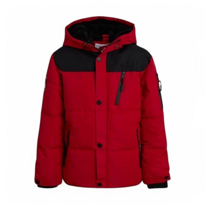 Canada Weather Gear Boys' Puffer Jacket - Insulated Winter Nylon with Faux Fur Lining - Outerwear Ski Jackets for Boys (8-20)