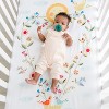 Rookie Humans Love Blooms 100% Cotton Fitted Crib Sheet - 3 of 4