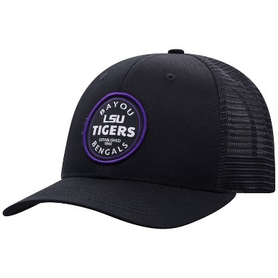 NCAA LSU Tigers Men's Black Twill with Hard Mesh Back Hat