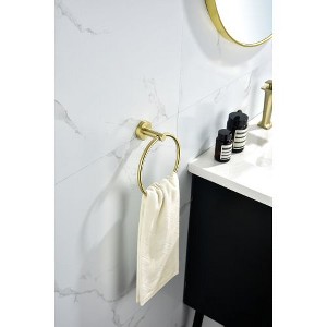 6 Piece Stainless Steel Bathroom Towel Rack Set Wall Mount - 1 of 4