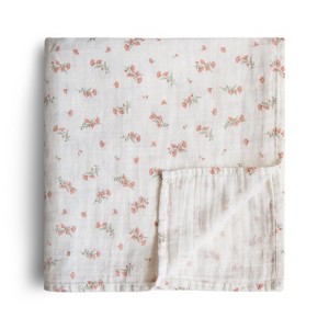 Mushie Organic Cotton Muslin Swaddle Blanket - 1 of 4
