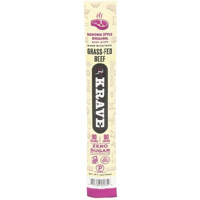 Krave - Sonoma Style Original Beef Stick - Case of 24 - 1 oz