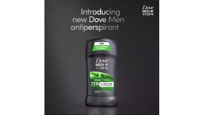 Dove Men+Care 72-Hour Antiperspirant &#38; Deodorant Stick - Extra Fresh - 2.7oz, 2 of 9, play video