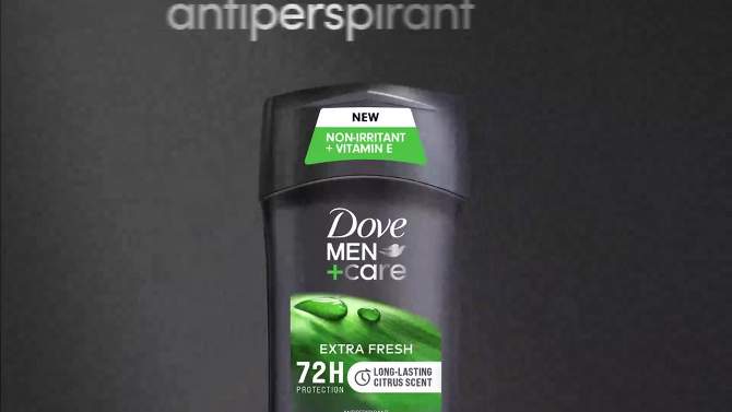 Dove Men+Care 72-Hour Antiperspirant & Deodorant Stick - Extra Fresh, 2 of 15, play video