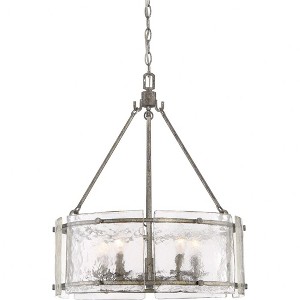Quoizel Lighting Fortress 5 - Light Pendant in  Mottled Silver - 1 of 4