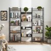 Lycvki Industrial Wooden Wide 5-shelf Bookshelves - image 4 of 4