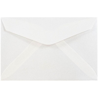 JAM Paper 3Drug Translucent Vellum Mini Envelopes 2.3125x3.625 Platinum SLVR 1591564