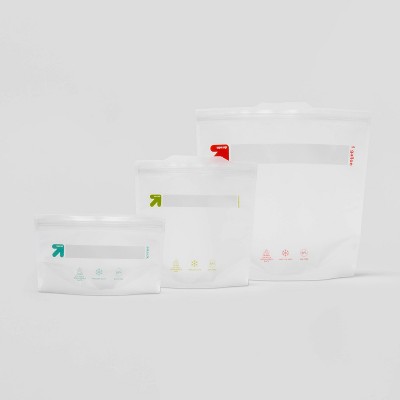 Reusable Food Storage Bags -15pc Variety Pack/5ct Each - up & up™