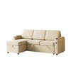 85.8" Upholstered Convertible L-Shaped Sleeper Sectional Sofa with Pull-Out Bed, USB & Type-C Charging Ports, Reversible Storage Chaise & Armrest - 4 of 4