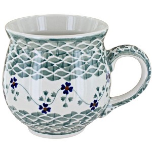 Blue Rose Polish Pottery K068 Manufaktura Large Bubble Mug - 1 of 1