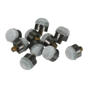 Unique Bargains Snooker Billiard Screw-on Pool Stick Cue Tips 10 Pcs - 1 of 4