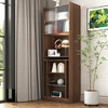 Vynxaria Folding Desk with Storage, Space-Saving Foldable Computer Desk for Small Spaces, Writing Study Table for Home office - 4 of 4