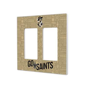 Keyscaper New Orleans Saints 2024 Illustrated Limited Edition Hidden-Screw Light Switch Plate