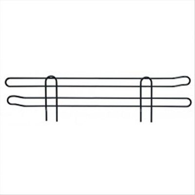 Quantum Storage Systems Back Ledge, 60"W X 4"H, Black Epoxy Antimicrobial Finish