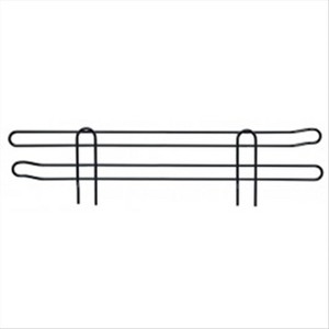 Quantum Storage Systems Back Ledge, 60"W X 4"H, Black Epoxy Antimicrobial Finish - 1 of 1