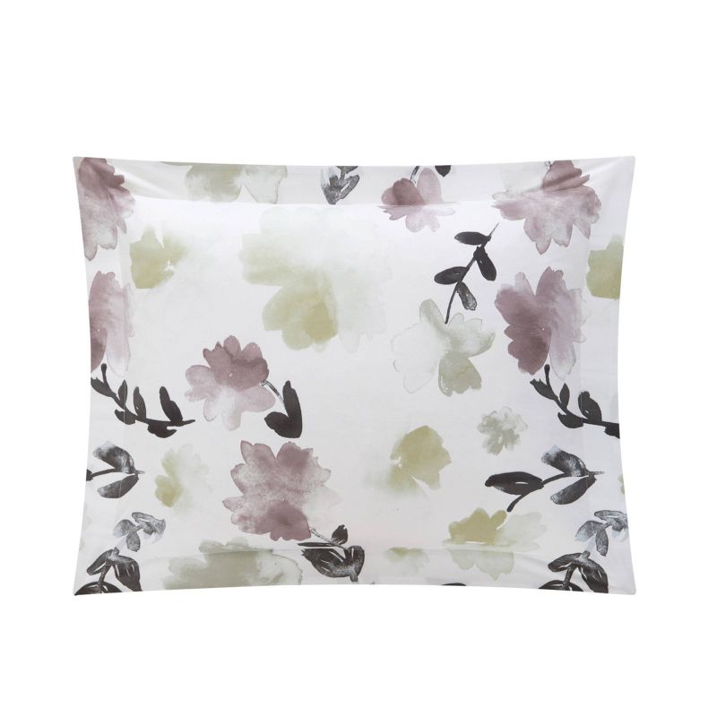  Floral Print Devlen Comforter Bedding Set White - Chic Home Design, 4 of 9