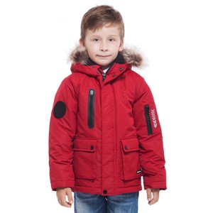 Rokka&Rolla Boys' Winter Coat with Faux Fur Hood Parka Jacket - 1 of 4