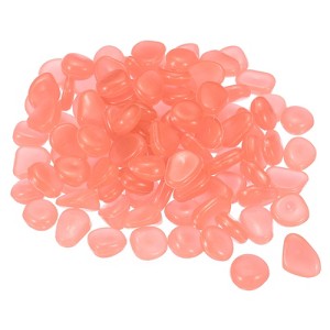 Unique Bargains Fish Tank Decoration Glowing Pebbles 8-11mm 500 Pcs - 1 of 4