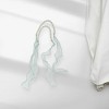 Unique Bargains Curtain Tiebacks Bow & Faux Pearl Ribbon Lace ABS Green 2 Pcs - 2 of 3