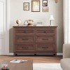 6 Dresser for Bedroom, 47" Wide Drawer Dresser with Storage Freestanding, Wooden Closet Storage Chest - 3 of 4