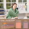 Electric Heated Blanket Throw, Ultra Soft Cozy Flannel Heating Blanket with 5 Fast Heat Levels - 4 of 4