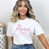 Simply Sage Market Women's Paris Coquette Bow Short Sleeve Garment Dyed Tee - 2 of 2