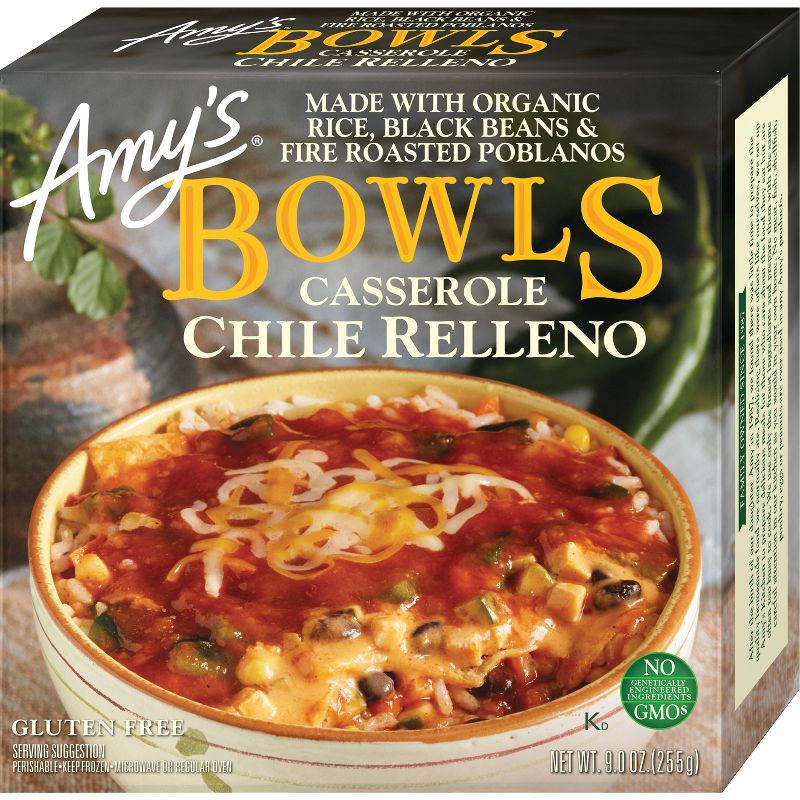 Amy&#39;s Gluten Free Frozen Chili Relleno Bowl - 9oz, 1 of 6