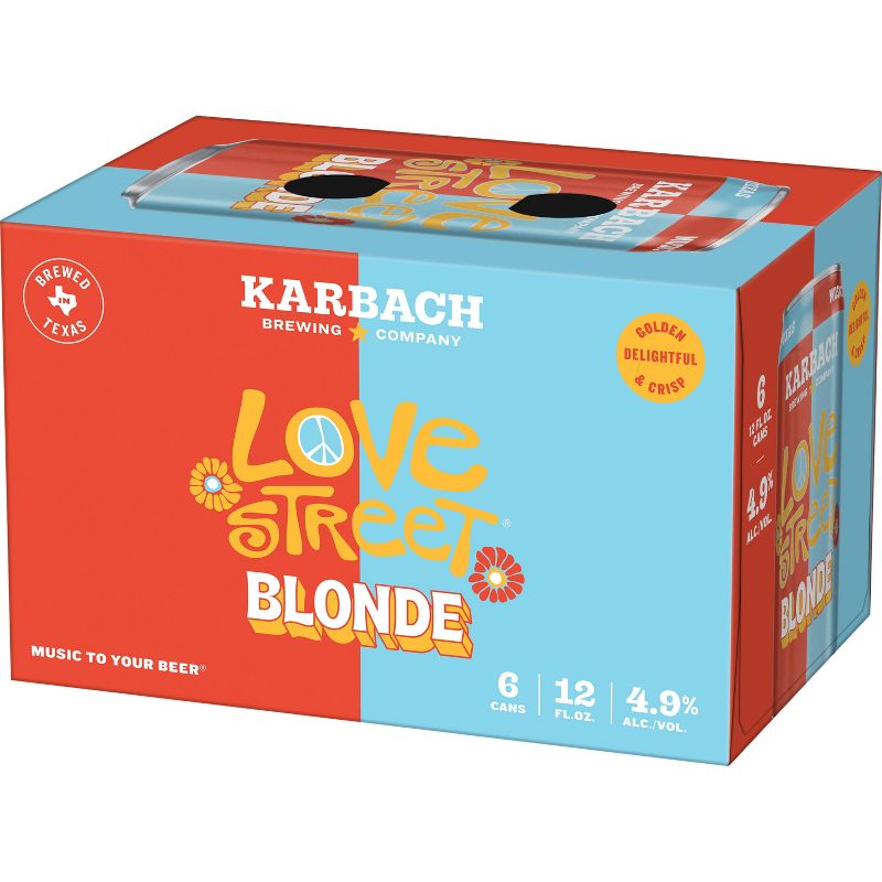 Karbach Love Street Blonde Beer - 6pk/12 fl oz Cans, 4 of 12