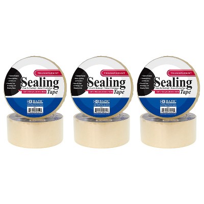 BAZIC Packing Tape 1.88" x 109.3 Yards Clear Pack of 6 (BAZ921-6)