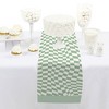 Big Dot of Happiness Sage Green Checkered Party - Petite Paper Table Runner - 12 x 60 inches - 2 of 4