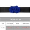 INSPIRE CHIC Women's Elastic Wide Double-Flower Stretch Corset Waist Belt 1 Pc - 4 of 4