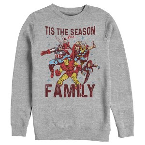 Men's Marvel Christmas Season for Family Sweatshirt - 1 of 3