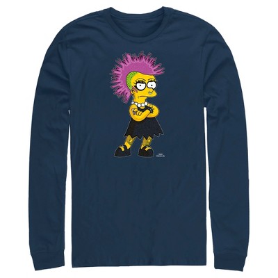 Men's The Simpsons Punk Lisa Long Sleeve Shirt
