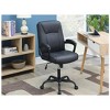 TiramisuBest Adjustable Height Black Faux Leather Office/Home Desk Chair (1pc) - 2 of 4