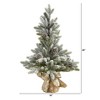 Nearly Natural 28-in Flocked Artificial Christmas Tree with Pine Cones - 2 of 4