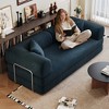 78.8" Compression Sofa,Convertible Floor Sofa Bed-with Pillow Back Support Armrest,Comfy Futon Couch Sleeper Bed,Boneless Modular Sectional Sofa - 3 of 4