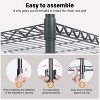 3 Tier Grey Storage Racks and Shelving - Heavy Steel Material Pantry Shelves - Adjustable Storage Shelf Metal Storage Rack - 4 of 4