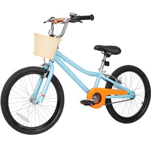 Hykolity Kids Bike Boy Girl Bicycle 20 inch for Children Age 6-12 Years Old Height 48-62 in Child Tween Sport Outdoor Bikes Front Basket Aqua Blue - 1 of 4